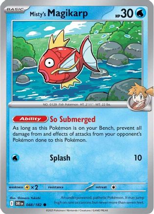 Misty's Magikarp (048) Reverse Holofoil [Destined Rivals] - Common