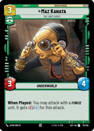 Maz Kanata - The Light Guides (111/264) - Legends of the Force