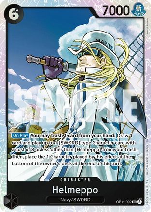 Helmeppo (OP11-092) - A Fist of Divine Speed Foil