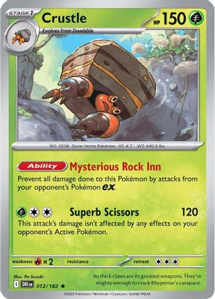 Crustle (012/182) Holofoil [Destined Rivals] - Rare