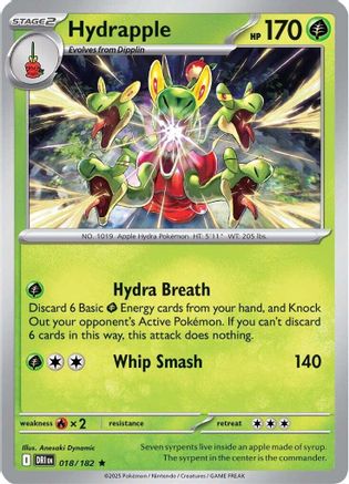 Hydrapple (018/182) Holofoil [Destined Rivals] - Rare