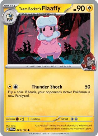 Team Rocket's Flaaffy 073  SV10 Destined Rivals - Common