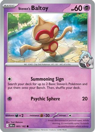 Steven's Baltoy (083) [Destined Rivals] - Common