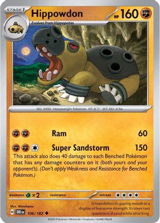 Hippowdon (106) [Destined Rivals] - Uncommon
