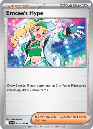 Emcee's Hype (163/182) Reverse Holofoil [Destined Rivals] - Common