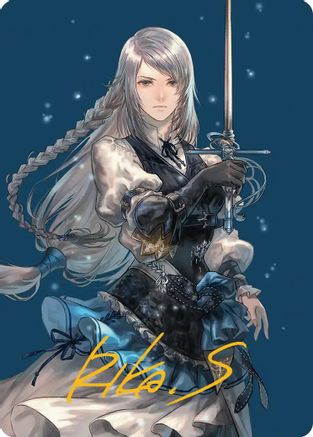 Jill, Shiva's Dominant Art Card (Gold-Stamped Signature) (AAFIN-043) - Art Series: FINAL FANTASY