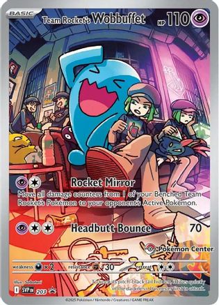 Team Rocket's Wobbuffet (Pokemon Center Exclusive) (203) Holofoil [SV Scarlet & Violet Promo Cards] - Promo