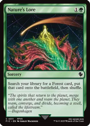 Nature's Lore (Surge Foil) (FIC-311) - Commander: FINAL FANTASY Foil