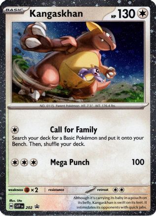 Kangaskhan (Cosmos Holo) (202) Holofoil [SV Scarlet & Violet Promo Cards] - Holo Rare