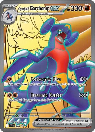 Cynthia's Garchomp ex (204) Holofoil [SV Scarlet & Violet Promo Cards] - Promo