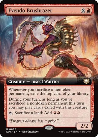 Evendo Brushrazer (Extended Art) (EOC-030) - Commander: Edge of Eternities