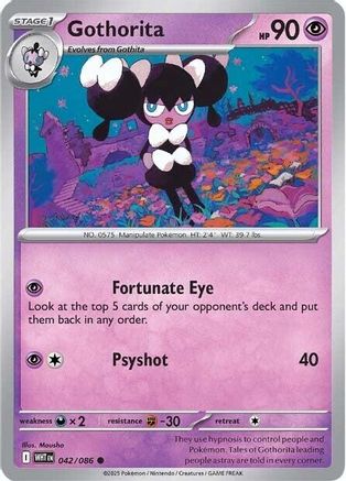Gothorita (042) Reverse Holofoil [SV White Flare] - Common