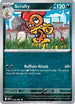 Scrafty 058  - Reverse Holofoil SV White Flare - Uncommon