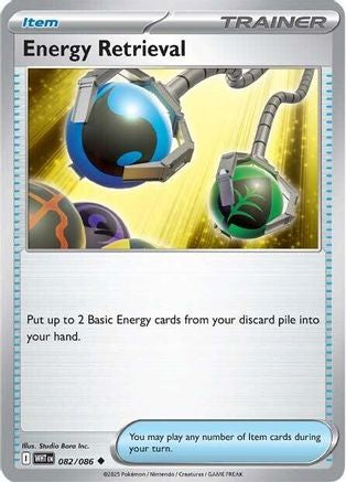 Energy Retrieval (082) Reverse Holofoil [SV White Flare] - Uncommon