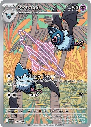 Swoobat (120/086) Holofoil [SV White Flare] - Illustration Rare