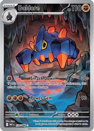 Boldore (128/086) Holofoil [SV White Flare] - Illustration Rare