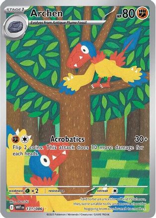 Archen (131/086) Holofoil [SV White Flare] - Illustration Rare