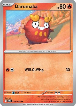 Darumaka (013) Reverse Holofoil [SV Black Bolt] - Common