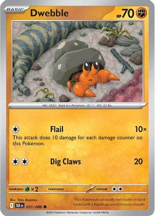 Dwebble (051) [SV Black Bolt] - Common