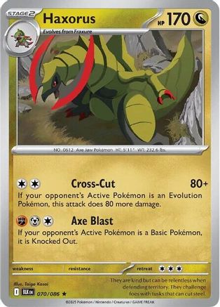 Haxorus (070) Holofoil [SV Black Bolt] - Rare