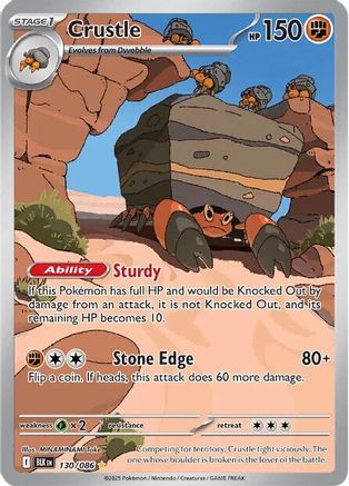 Crustle (130/086) Holofoil [SV Black Bolt] - Illustration Rare