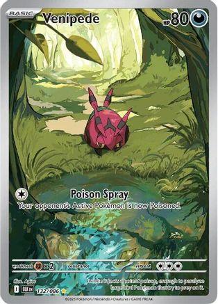 Venipede (132/086) Holofoil [SV Black Bolt] - Illustration Rare