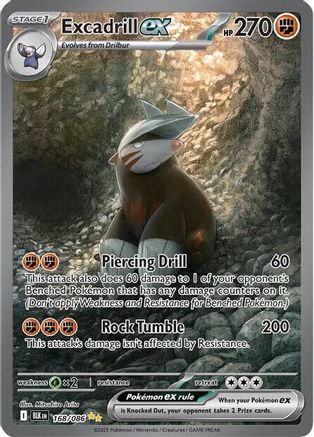Excadrill ex (168/086) Holofoil [SV Black Bolt] - Special Illustration Rare