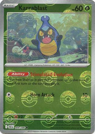 Karrablast (Poke Ball Pattern) (009) Holofoil [SV Black Bolt] - Common