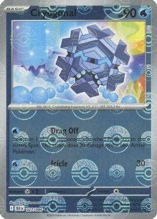 Cryogonal (Poke Ball Pattern) (027) Holofoil [SV Black Bolt] - Uncommon