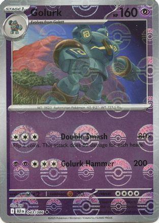 Golurk (Poke Ball Pattern) (043) Holofoil [SV Black Bolt] - Uncommon