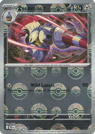 Escavalier (Poke Ball Pattern) (060) Holofoil [SV Black Bolt] - Common