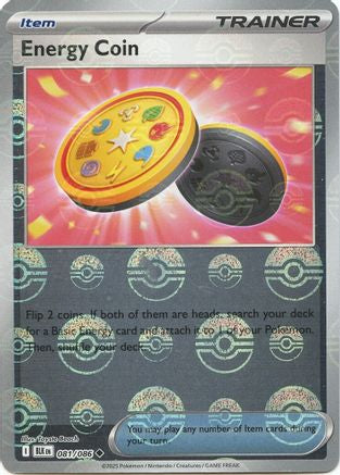 Energy Coin (Poke Ball Pattern) (081) Holofoil [SV Black Bolt] - Uncommon