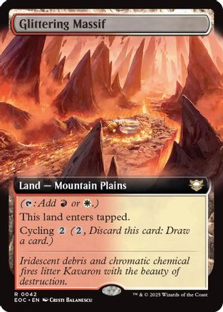 Glittering Massif (Extended Art) (EOC-042) - Commander: Edge of Eternities