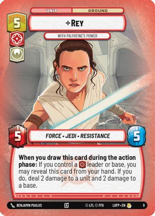 Rey - With Palpatine's Power (9) - Legends of the Force  Weekly Play Promos