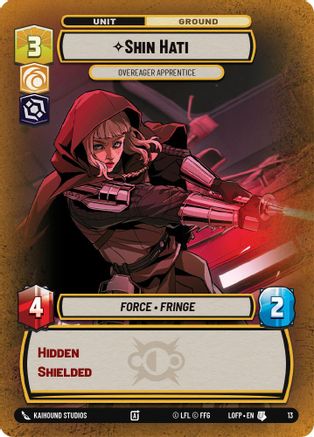 Shin Hati - Overeager Apprentice (13) - Legends of the Force  Weekly Play Promos