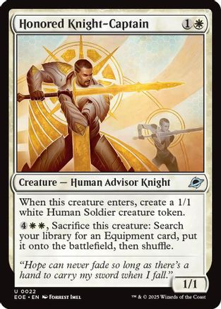 Honored Knight-Captain (EOE-022) - Edge of Eternities Foil