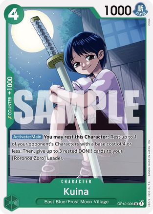 Kuina (OP12-026) - Legacy of the Master