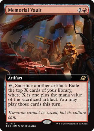 Memorial Vault (Extended Art) (EOE-336) - Edge of Eternities Foil