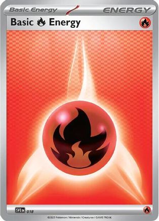Basic Fire Energy (018) [SVE Scarlet & Violet Energies] - Common