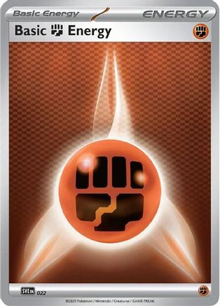 Basic Fighting Energy (022) Reverse Holofoil [SVE Scarlet & Violet Energies] - Common