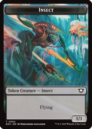Insect // Elemental (0008) Double-Sided Token (EOC-4 // 8) - Commander: Edge of Eternities