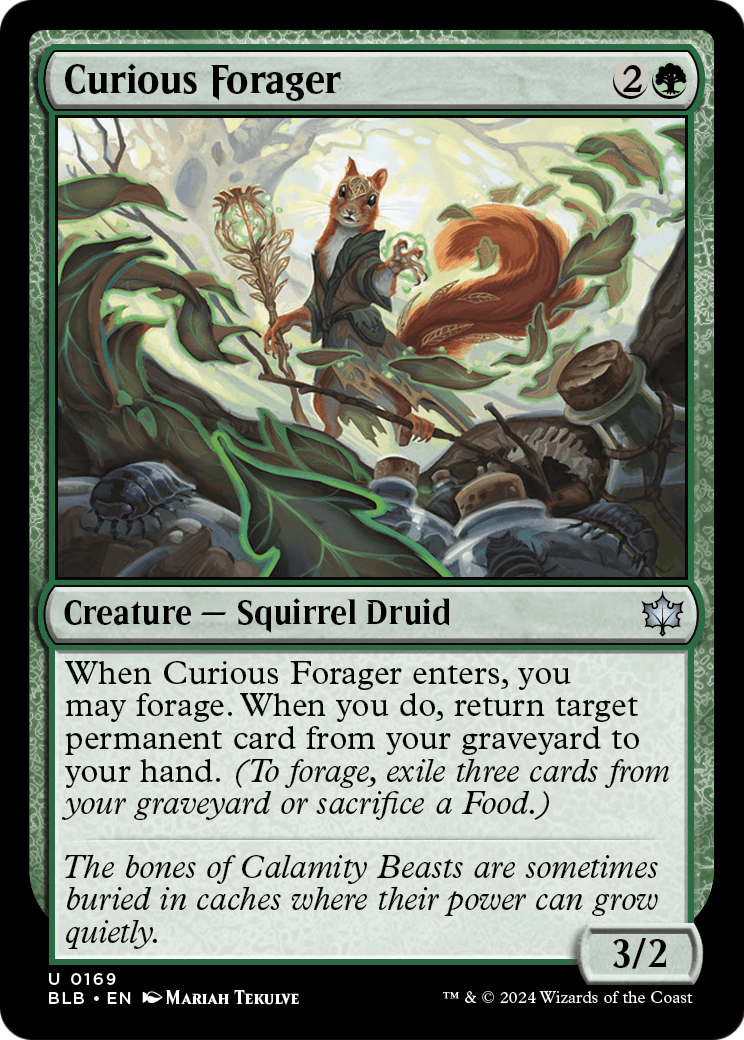 Curious Forager (BLB-169) - Bloomburrow