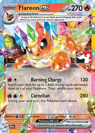 Flareon ex (014/131) Holofoil [Prize Pack Series Cards] - Double Rare