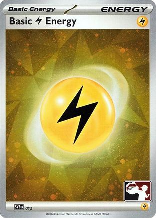 Basic Lightning Energy (Cosmos Holo) (012) Holofoil [Prize Pack Series Cards] - Common