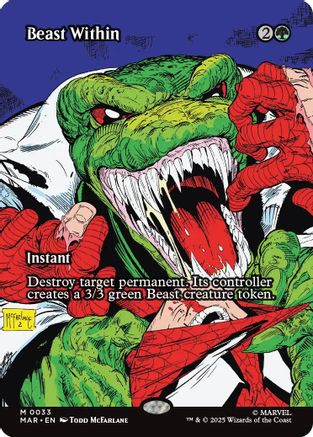 Beast Within (Borderless) (MAR-033) - Marvel Eternal-Legal
