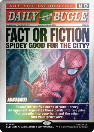 Fact or Fiction (1995) (Rainbow Foil) (SLD-1995) - Secret Lair Drop Series Foil