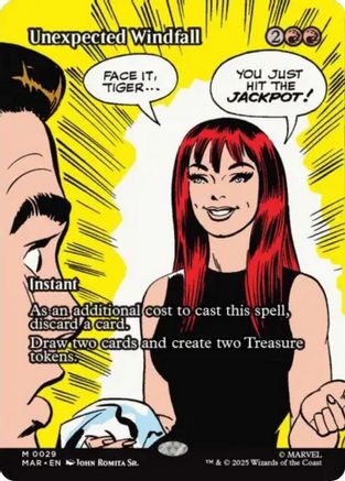 Unexpected Windfall (Borderless) (MAR-029) - Marvel Eternal-Legal