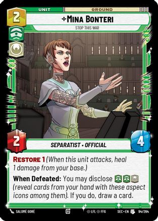 Mina Bonteri - Stop This War (94/264) - Secrets of Power