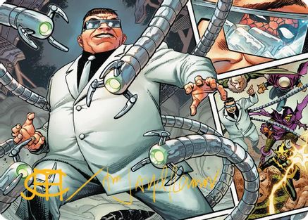 Doctor Octopus, Master Planner Art Card (48/54) (Gold-Stamped Signature) (AASPM-048) - Art Series: Marvel's Spider-Man