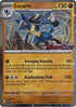 Lucario (Scarlet & Violet Stamp) 114  - Holofoil Miscellaneous Cards & Products - Uncommon
